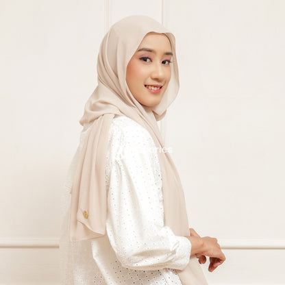 Hijaberies - Lily Pashmina 2in1 Inner Premium (Hijab Pashmina Instan dengan Ciput Long Headband)
