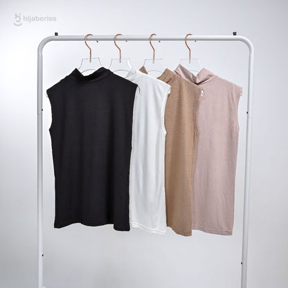 Hijaberies - Inner Tanktop Basic Reguler & Plus Size (Kaos Manset Bahan Cotton Rayon Premium)