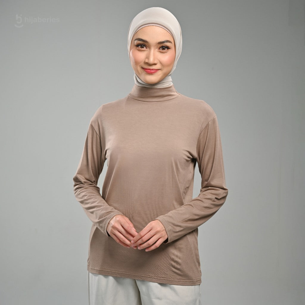 Hijaberies - Inner Top Basic Reguler & Plus Size (Kaos Manset Bahan Cotton Rayon Premium)