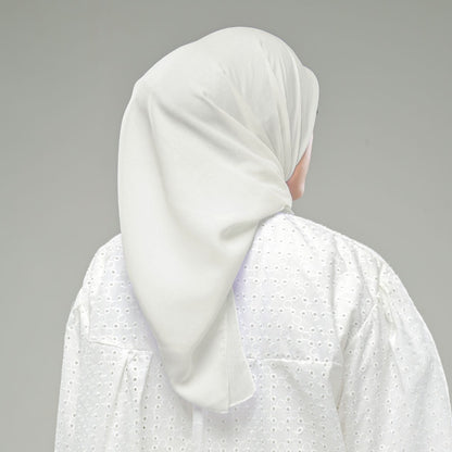 Hijaberies - Pollycotton Premium Nura Square (Kerudung Potton Jahit Tepi dan Neci)