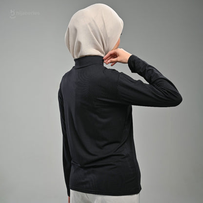 Hijaberies - Inner Top Basic Reguler & Plus Size (Kaos Manset Bahan Cotton Rayon Premium)