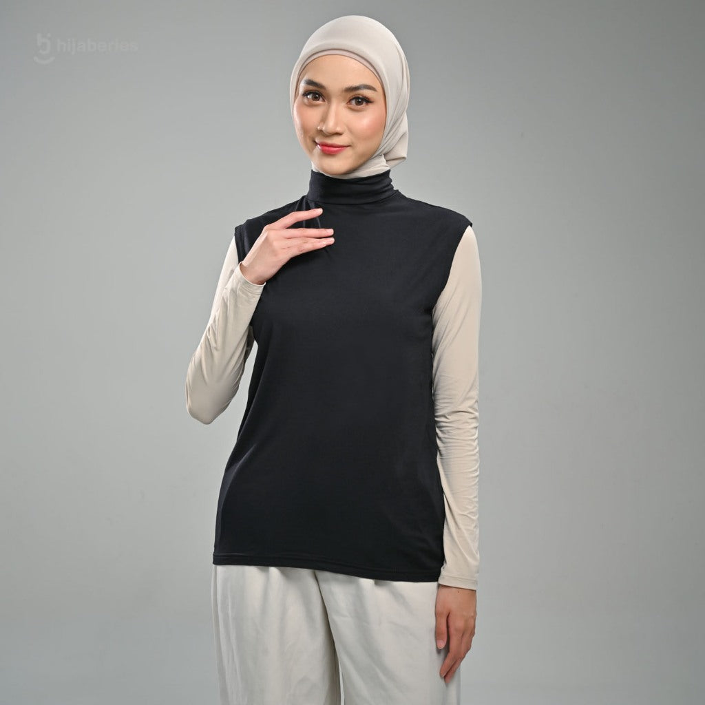Hijaberies - Inner Tanktop Basic Reguler & Plus Size (Kaos Manset Bahan Cotton Rayon Premium)