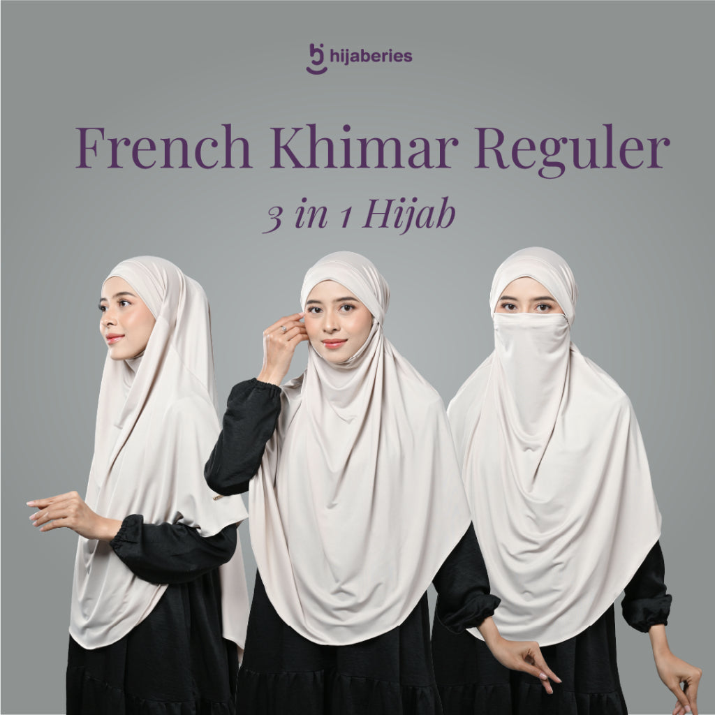 Hijaberies - French Khimar (Hijab Bergo Umrah Syar'i Instant Multifungsi)