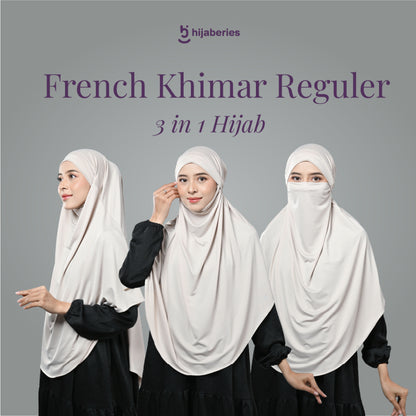 Hijaberies - French Khimar (Hijab Bergo Umrah Syar'i Instant Multifungsi)