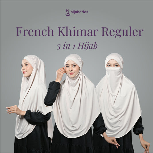 Hijaberies - French Khimar (Hijab Bergo Umrah Syar'i Instant Multifungsi)