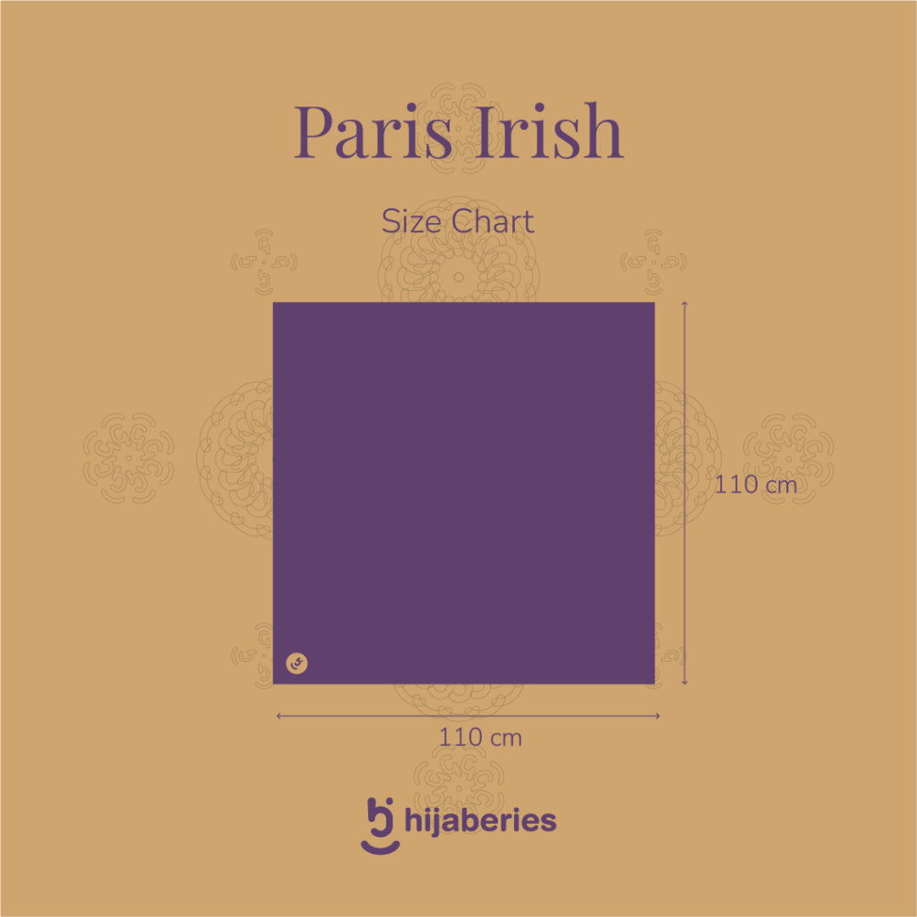 Hijaberies - Paris Irish (Hijab Segi Empat Baby Paris)