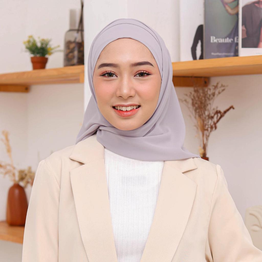 Hijaberies - Olivia Square Instan | Hijab Segiempat Instan Bandana Oval Malay