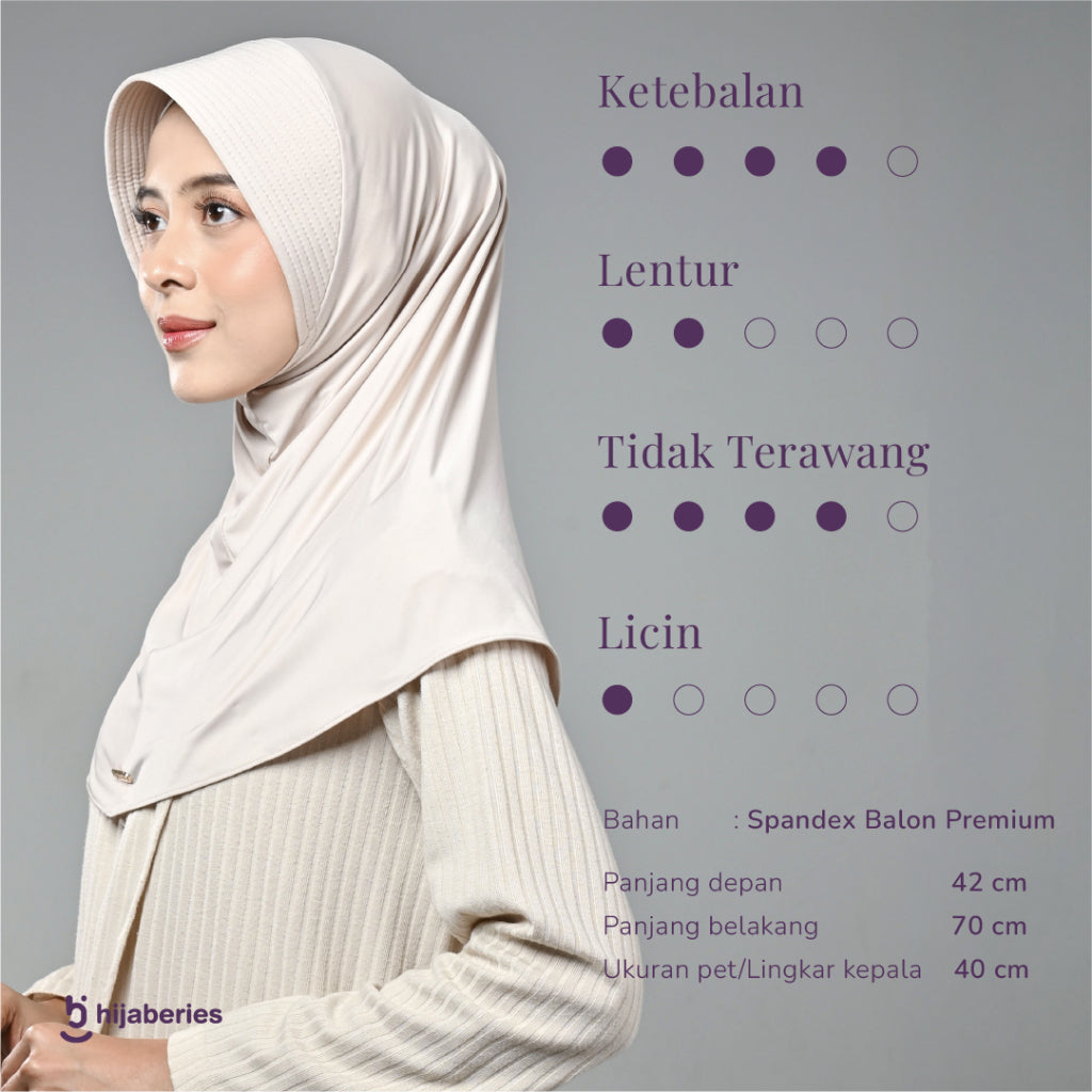 Hijaberies - Bergo Basic Reguler (Hijab Instan Daily)