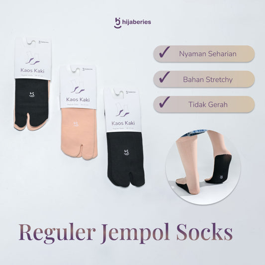 Hijaberies - Reguler Jempol Sock (Kaos Kaki Wanita)