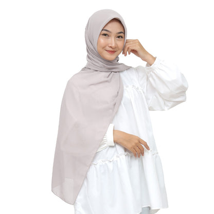 Hijaberies - Kelora Pashmina Square | Pashmina Segi Empat Pola | Muka Tegak | Bahan Babydoll