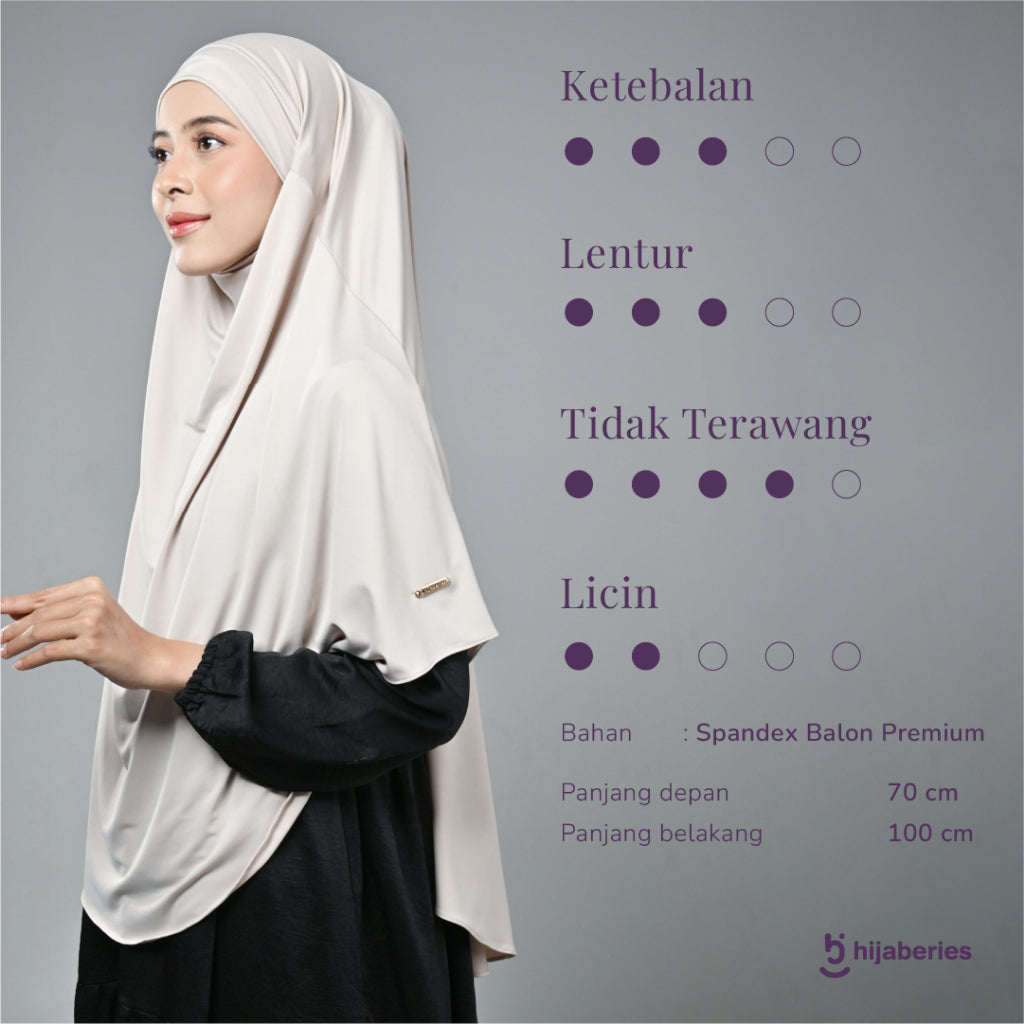 Hijaberies - French Khimar (Hijab Bergo Umrah Syar'i Instant Multifungsi)