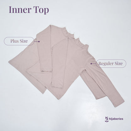 Hijaberies - Inner Top Basic Reguler & Plus Size (Kaos Manset Bahan Cotton Rayon Premium)