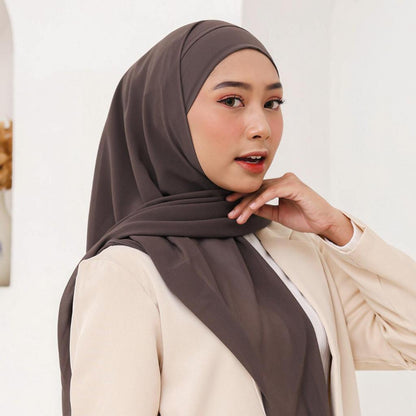 Hijaberies - Olivia Square Instan | Hijab Segiempat Instan Bandana Oval Malay