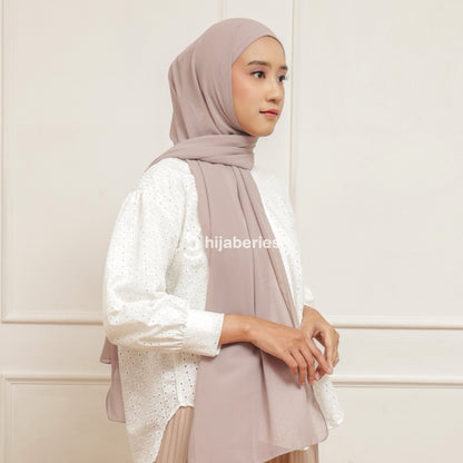 Hijaberies - Lily Pashmina 2in1 Inner Premium (Hijab Pashmina Instan dengan Ciput Long Headband)