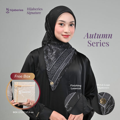 Hijaberies Signature - Hijab Segiempat Motif with Exclusive Box