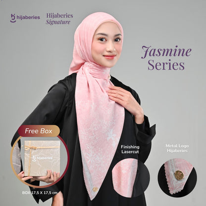 Hijaberies Signature - Hijab Segiempat Motif with Exclusive Box