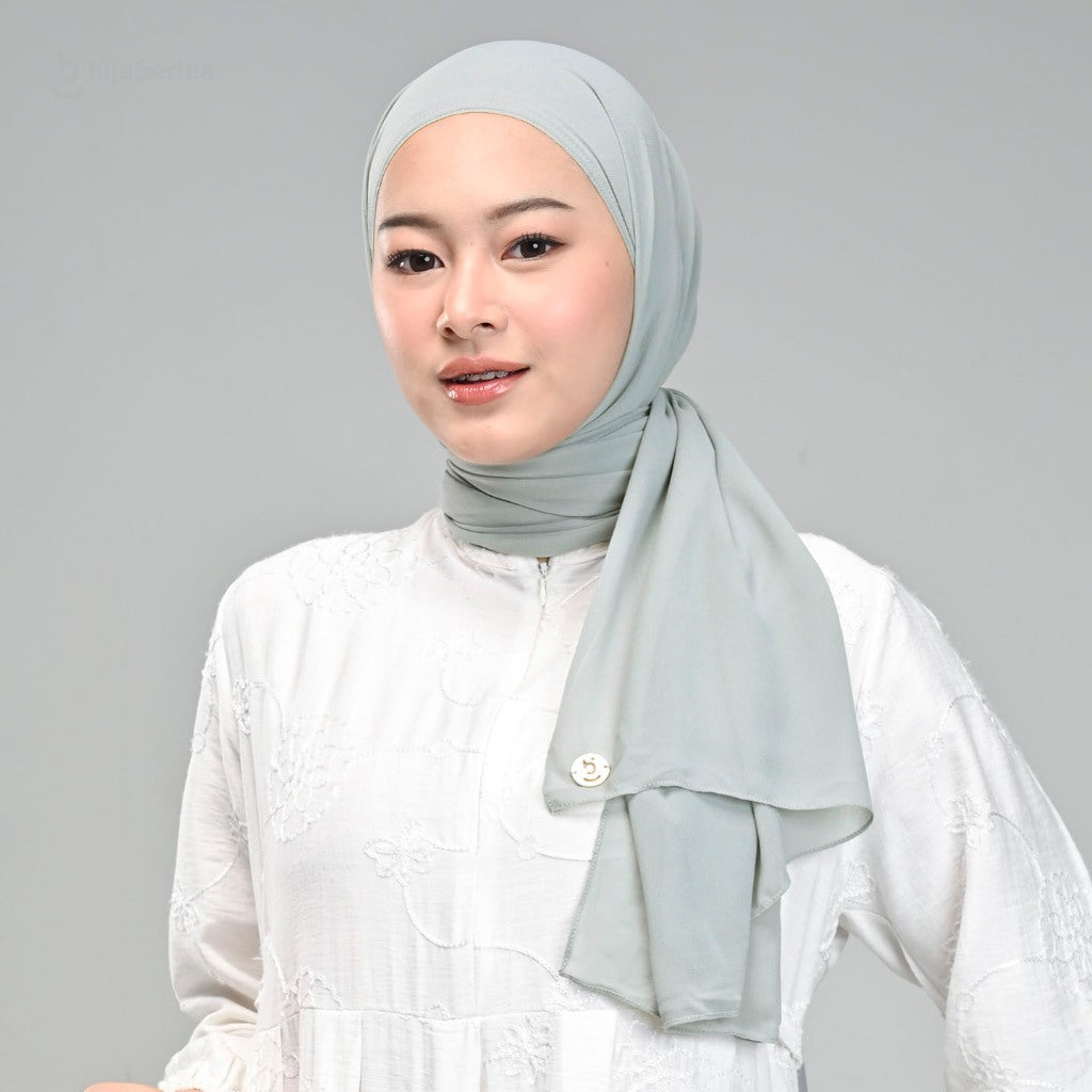 Hijaberies - Malaka Pashmina 2in1 Inner (Hijab Pashmina Instan dengan Fitur Inner)