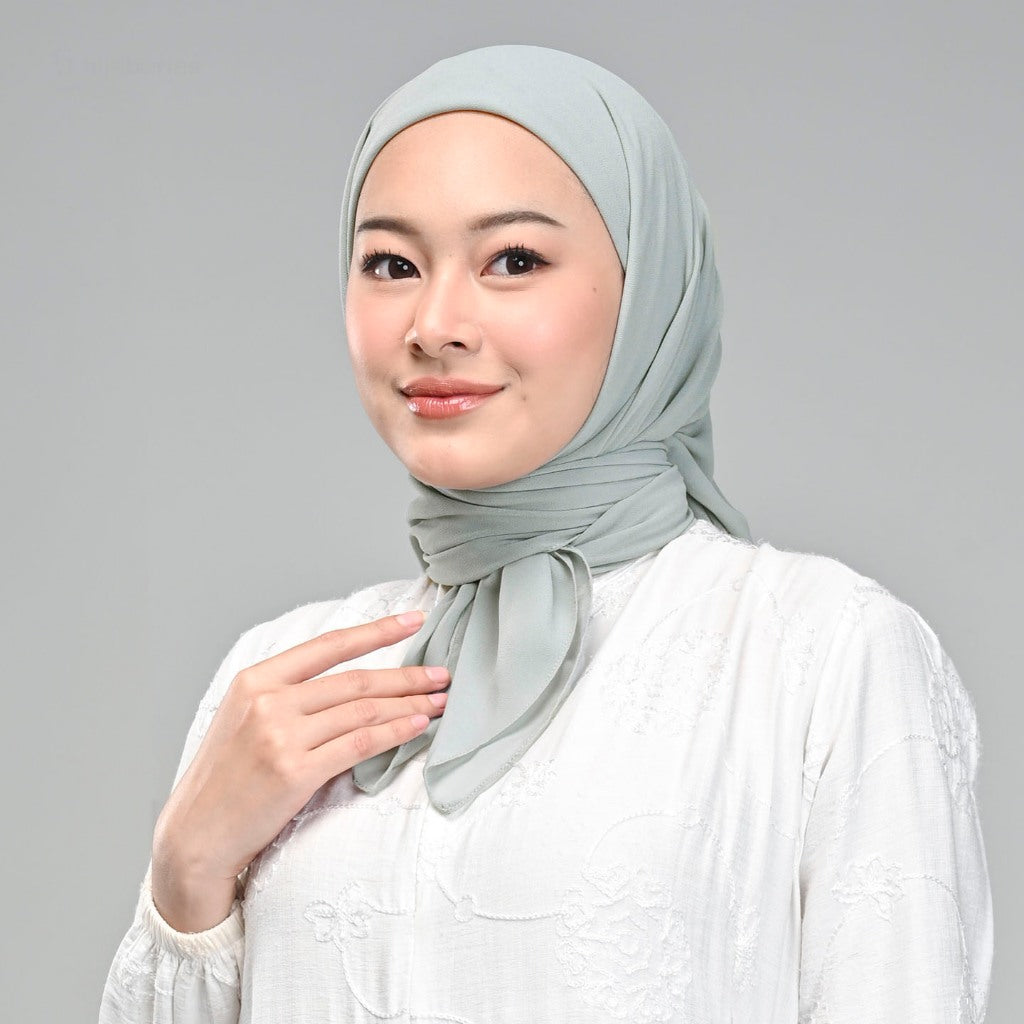 Hijaberies - Nussa Square Inner (Hijab 2in1 Segiempat Inner Instan 2 Layer)