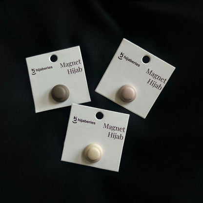 Hijaberies - Pin Magnet Hijab Doff (Aksesoris Bahan Stainless Steel Ukuran 13mm)