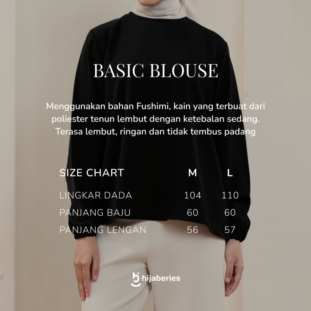 Hijaberies - Basic Blouse (Blouse Bahan Fushimi)
