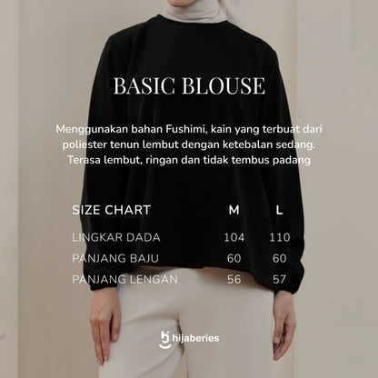Hijaberies - Basic Blouse (Blouse Bahan Fushimi)