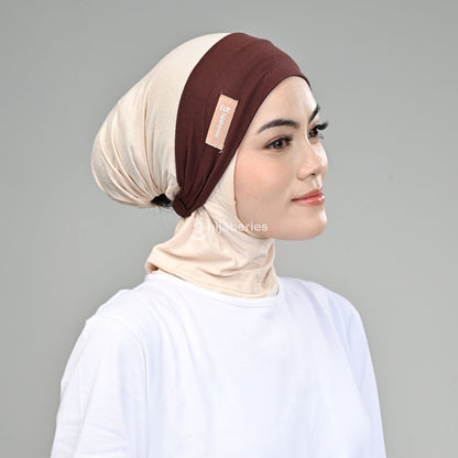 Hijaberies -  Inner Hijab Bandana (Ciput Model Head Band Ringan dan Anti Pusing)