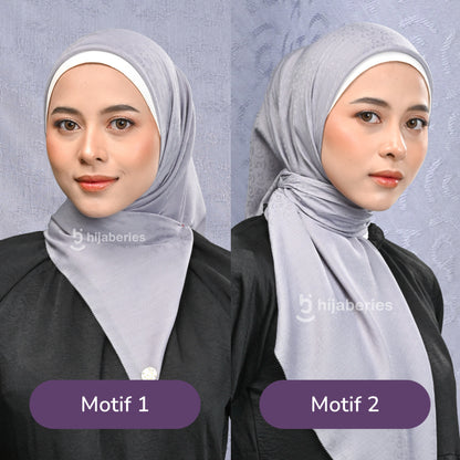 Hijaberies - Jacquard Scarf Mono 1 & 2 (Hijab Segiempat Tenun Jacquard Original with Box)