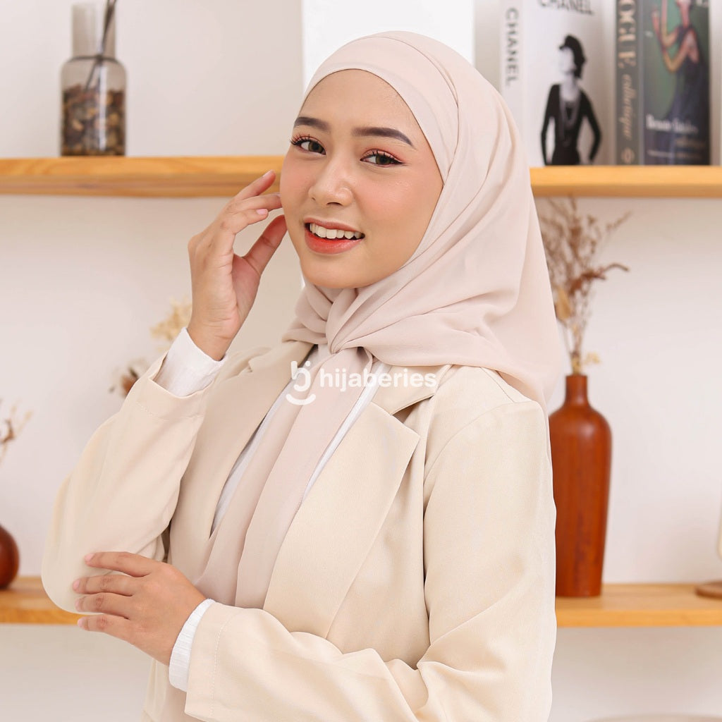 Hijaberies - Olivia Square Instan | Hijab Segiempat Instan Bandana Oval Malay