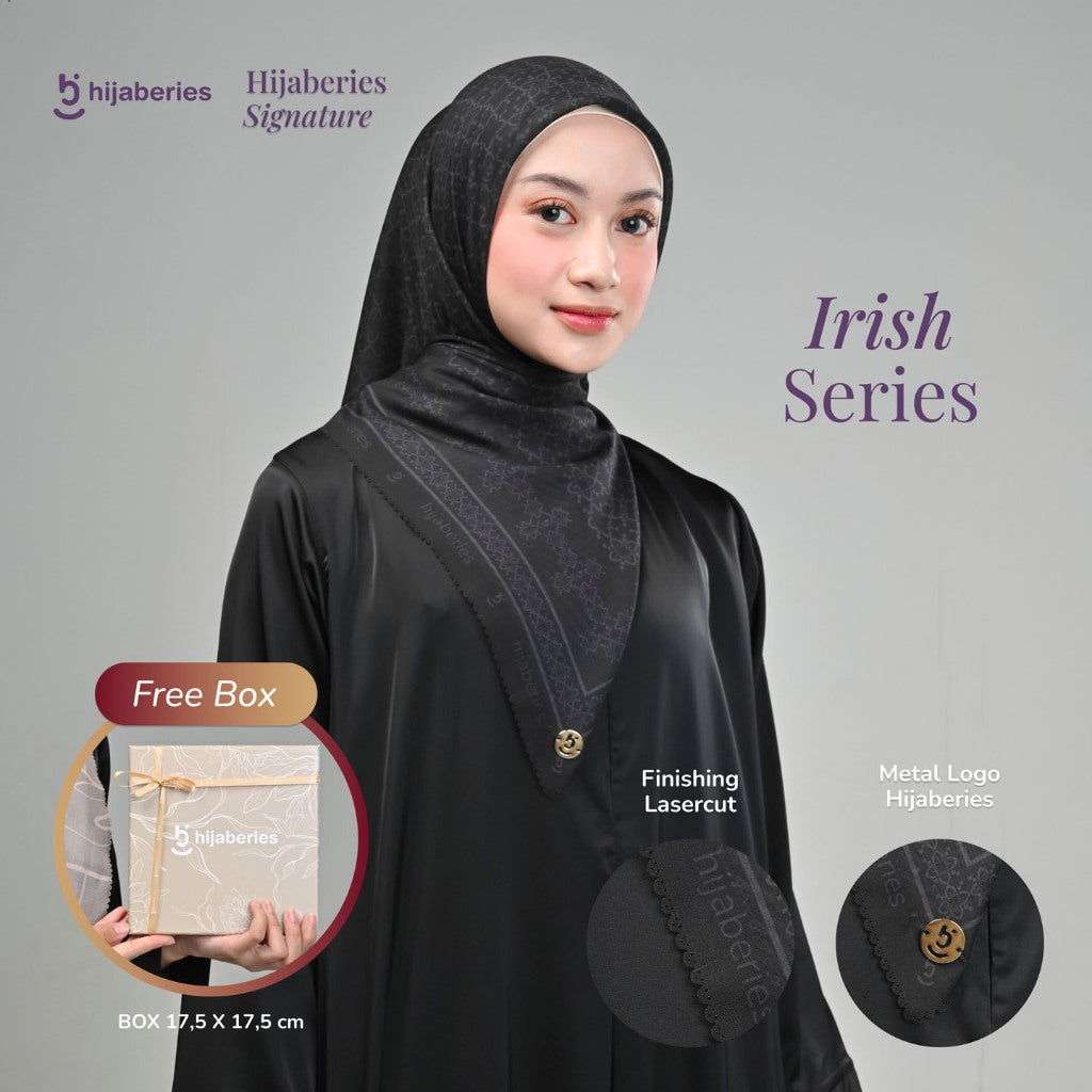 Hijaberies Signature - Hijab Segiempat Motif with Exclusive Box