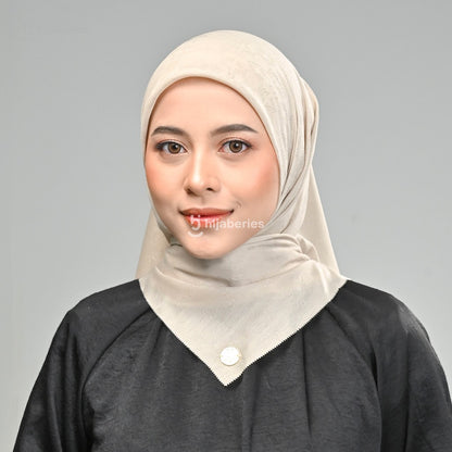 Hijaberies - Jacquard Scarf Mono 1 & 2 (Hijab Segiempat Tenun Jacquard Original with Box)