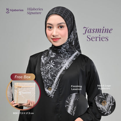 Hijaberies Signature - Hijab Segiempat Motif with Exclusive Box
