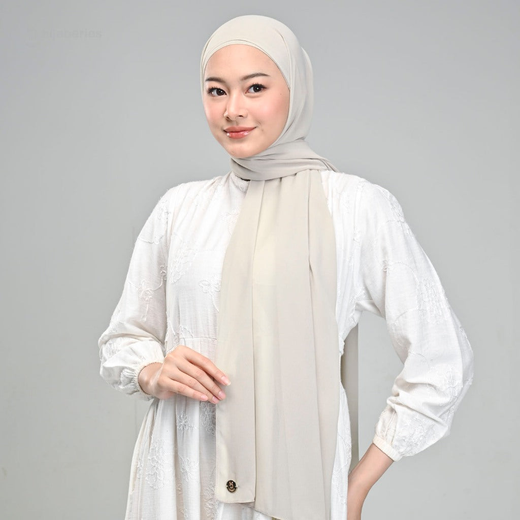 Hijaberies - Malaka Pashmina 2in1 Inner (Hijab Pashmina Instan dengan Fitur Inner)