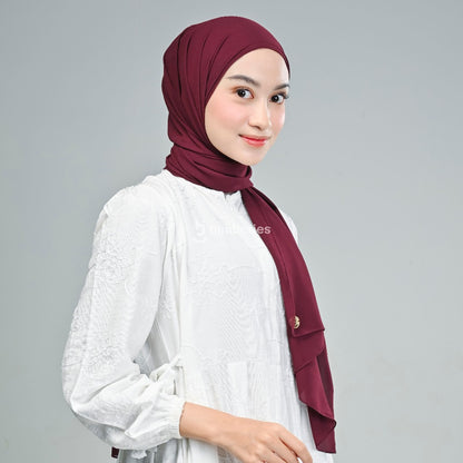 Hijaberies - Malaka Pashmina 2in1 Inner (Hijab Pashmina Instan dengan Fitur Inner)