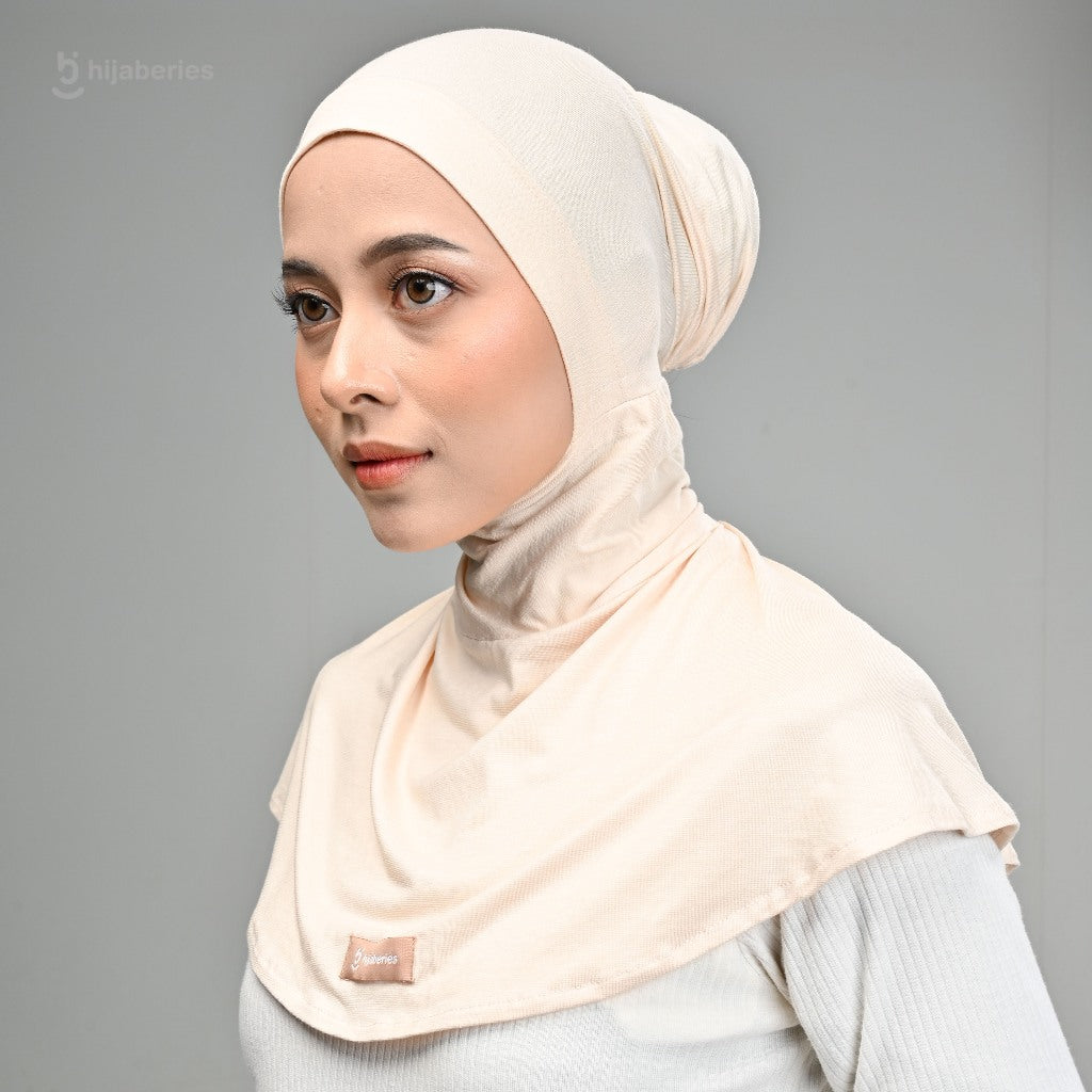 Hijaberies - Inner Hijab Ninja Button (Ciput Model Ninja Bahan Cotton Rayon)
