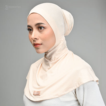Hijaberies - Inner Hijab Ninja Button (Ciput Model Ninja Bahan Cotton Rayon)