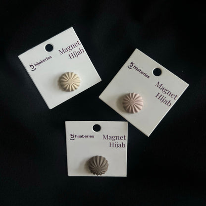 Hijaberies - Pin Magnet Hijab Doff (Aksesoris Bahan Stainless Steel Ukuran 13mm)