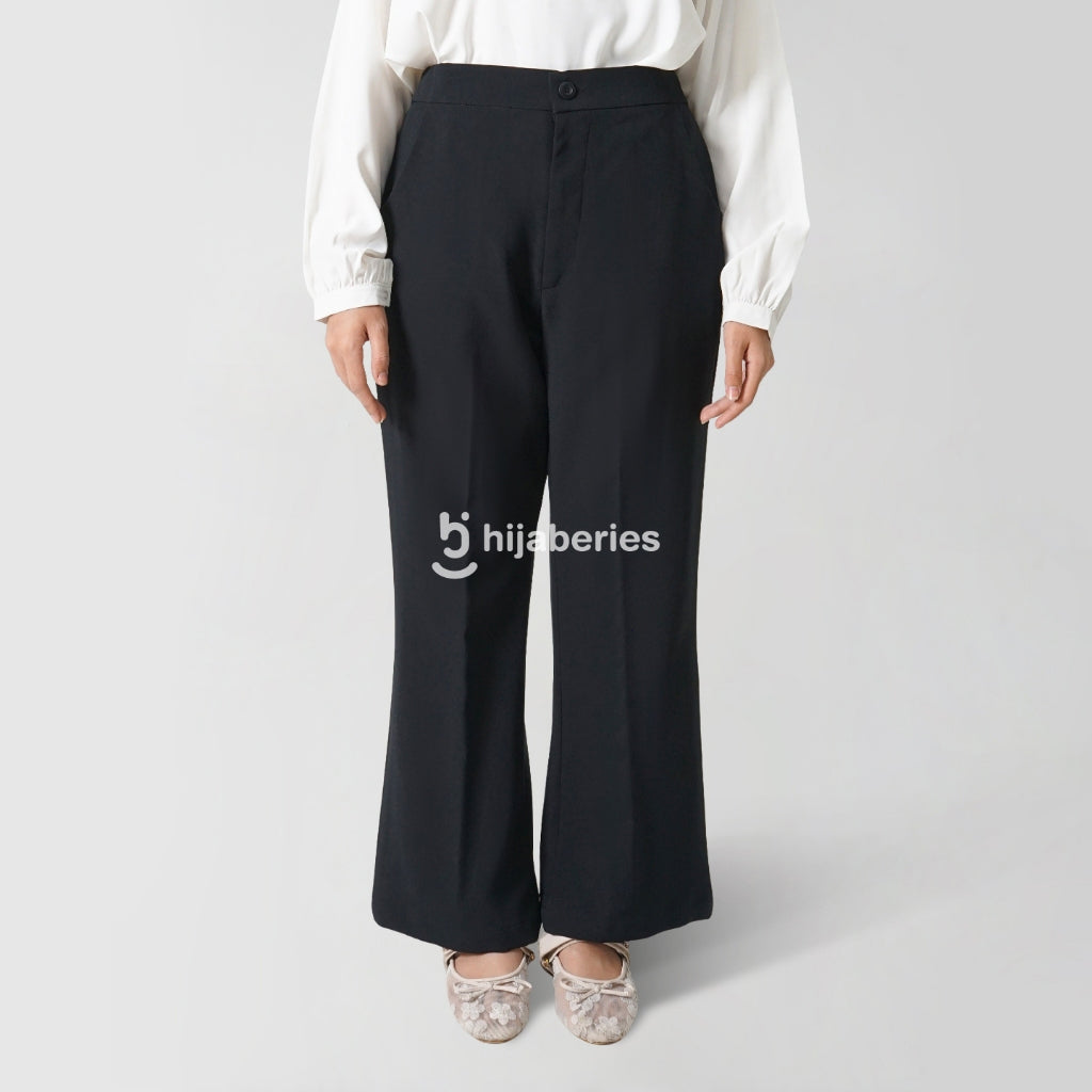 Hijaberies - Flare Pants (Celana Flare Wanita Bahan Polyester Ringan)