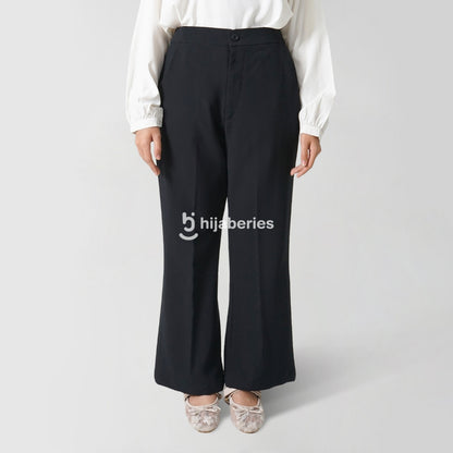 Hijaberies - Flare Pants (Celana Flare Wanita Bahan Polyester Ringan)