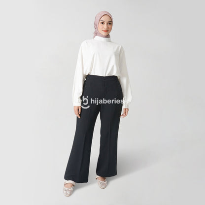 Hijaberies - Flare Pants (Celana Flare Wanita Bahan Polyester Ringan)