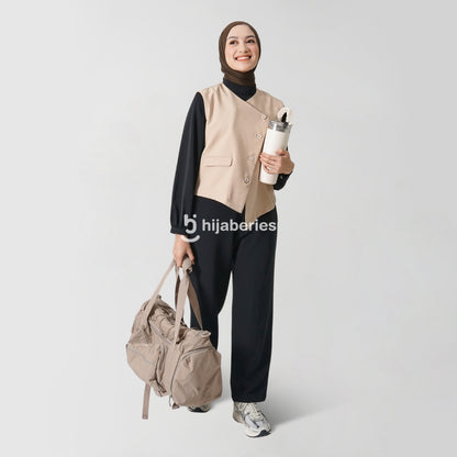Hijaberies - Side Cut Pocket Vest (Vest Wanita Bahan Polyester Premium)