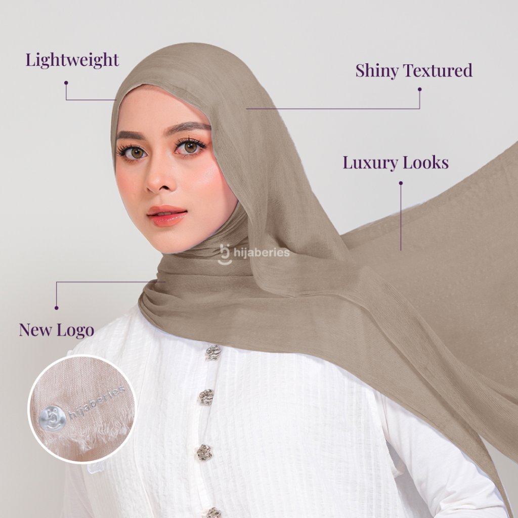 Hijaberies - Luxes Pashmina (Shiny Textured Pashmina)