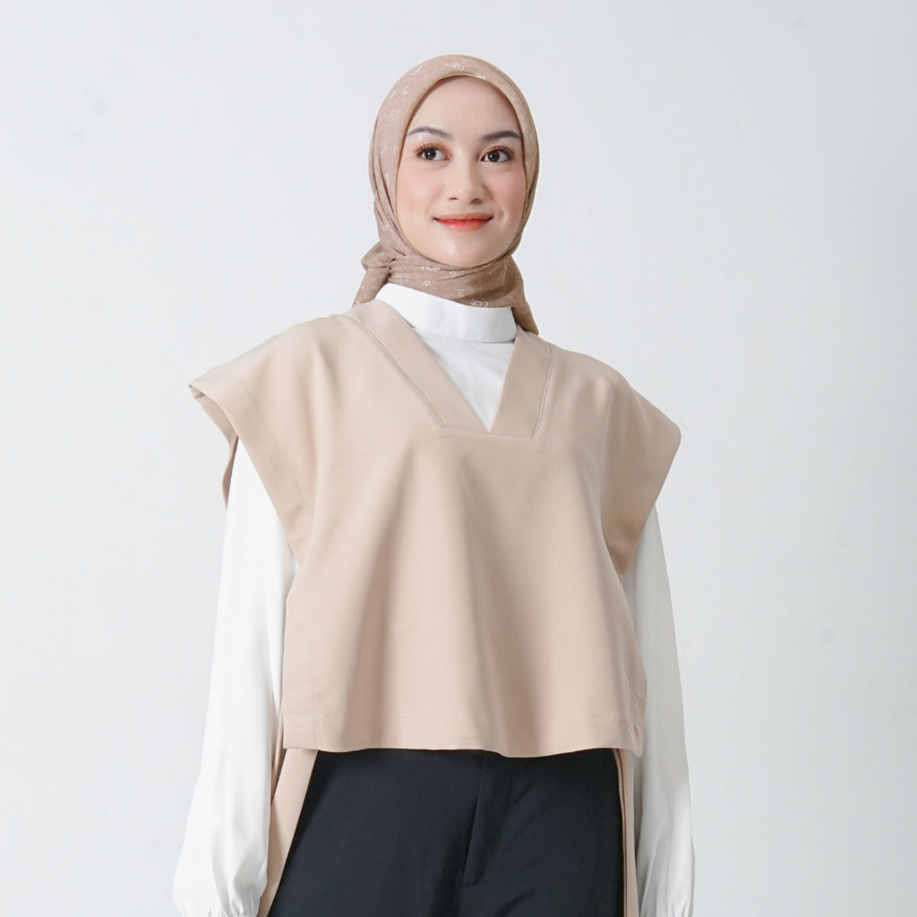 Hijaberies - Batwing Tie Side Vest (Vest Wanita Bahan Polyester Premium)