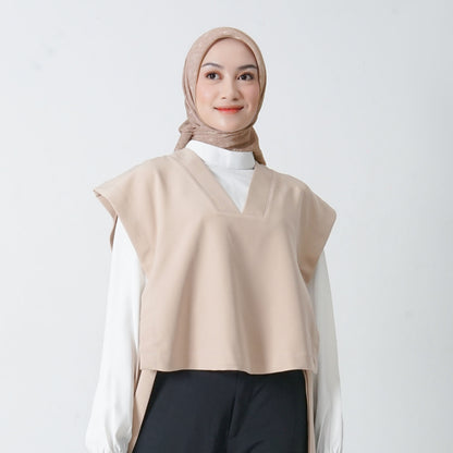 Hijaberies - Batwing Tie Side Vest (Vest Wanita Bahan Polyester Premium)