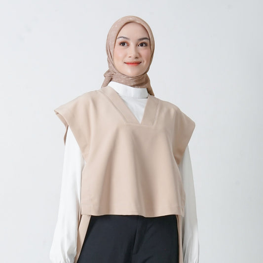 Hijaberies - Batwing Tie Side Vest (Vest Wanita Bahan Polyester Premium)