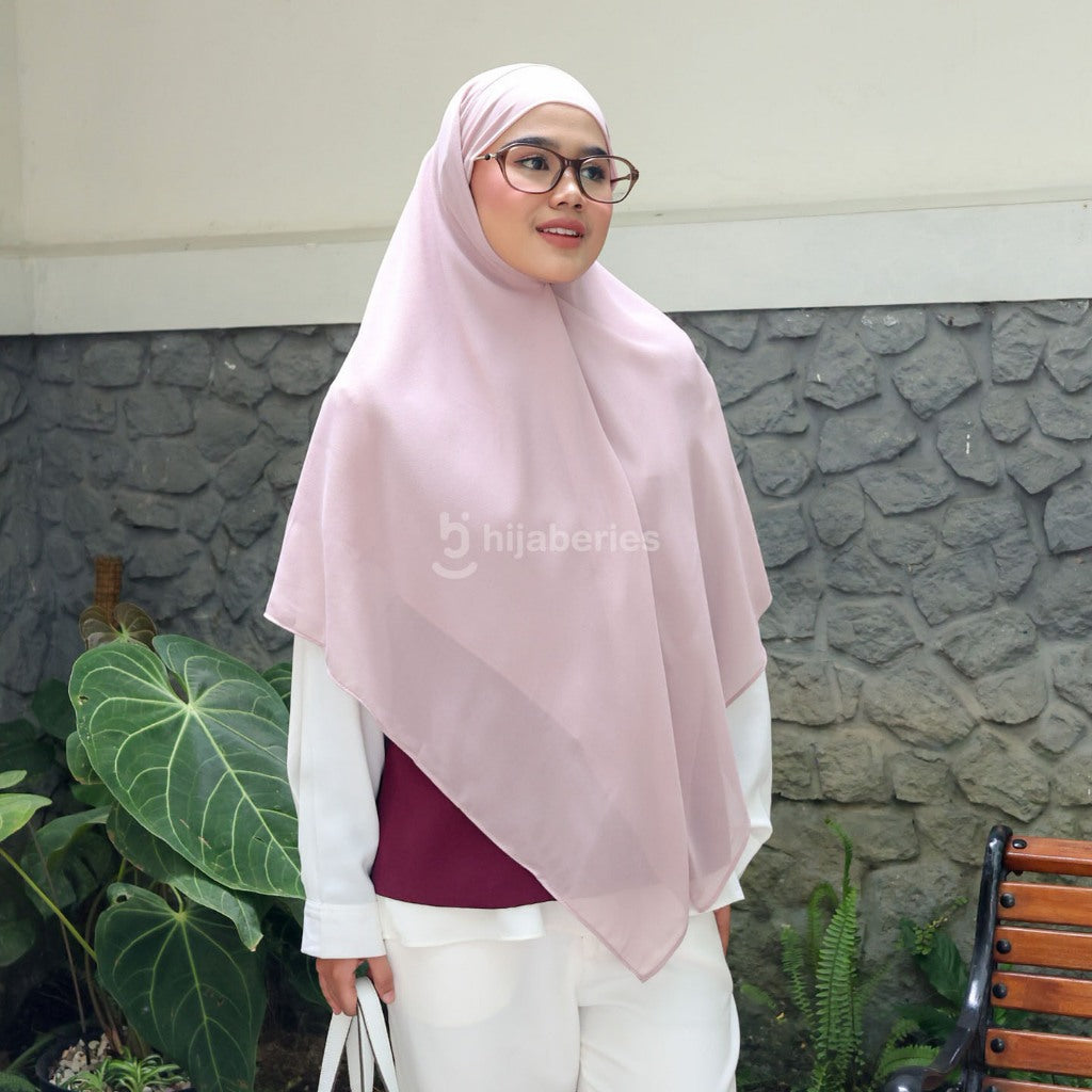 Hijaberies - Khimar Bandana (Khiban Double Layer Ukuran 120x120 cm)