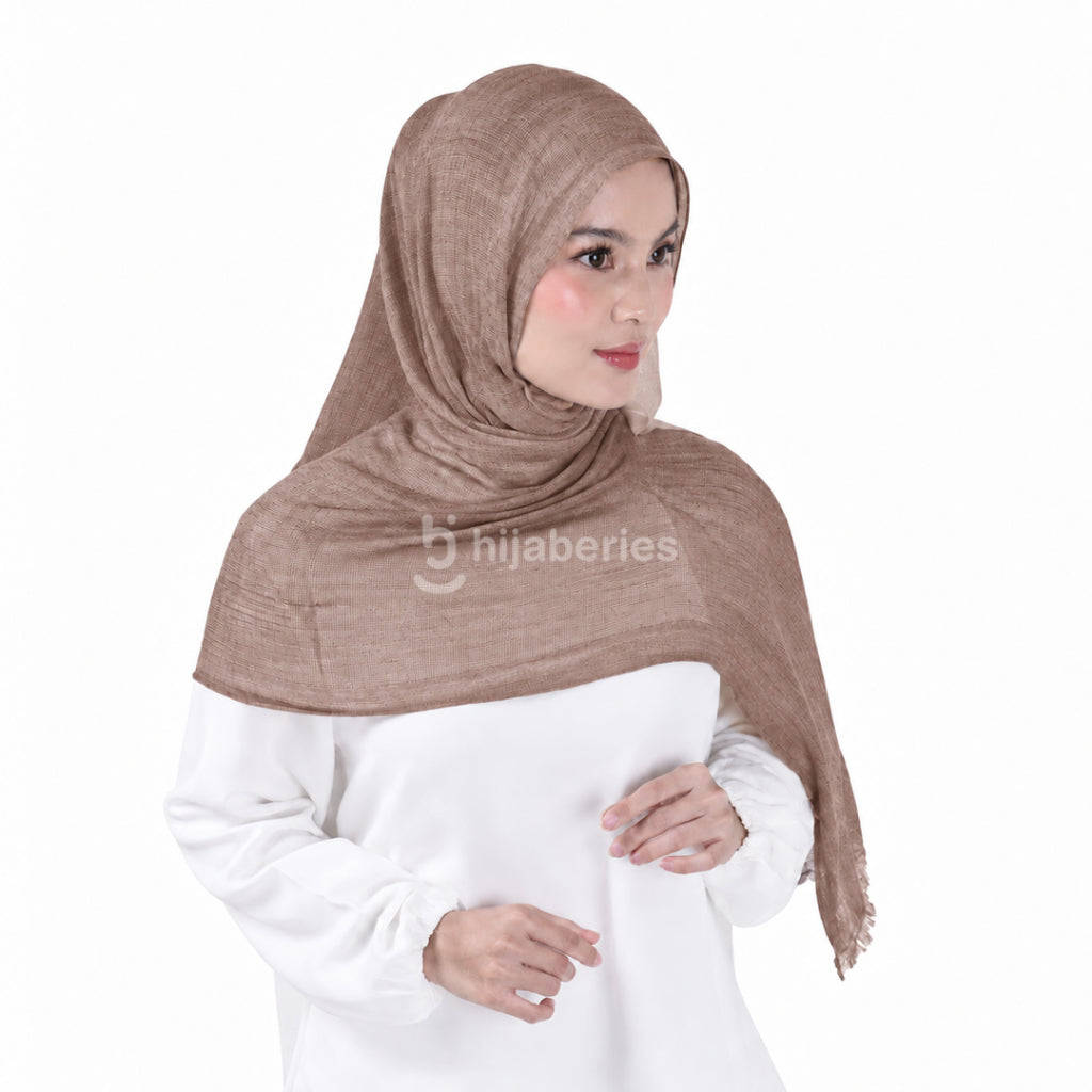 Hijaberies - Sana Knit Airflow Pashmina (Pashmina Motif Knit Airflow Anti Gerah)