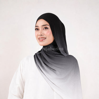 Hijaberies - Aire Gradient Pashmina (Soft Knit Pashmina Motif)