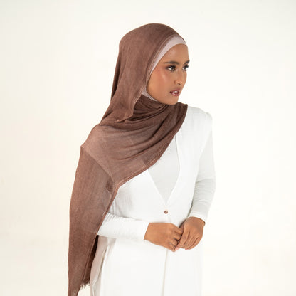 Hijaberies - Sana Knit Airflow Pashmina (Pashmina Motif Knit Airflow Anti Gerah)