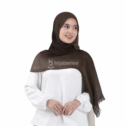 Hijaberies - Sana Knit Airflow Pashmina (Pashmina Motif Knit Airflow Anti Gerah)
