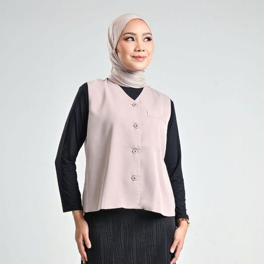 Hijaberies - Basic Vest (Vest Wanita Bahan Basic Polyester)
